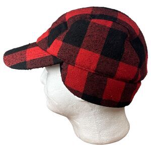 Eddie Bauer Buffalo Plaid Sherpa Lined Hat Size S/M
